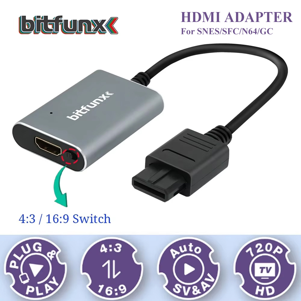 Retro Gaming Pro - Bitfunx 720P Svideo / AV To