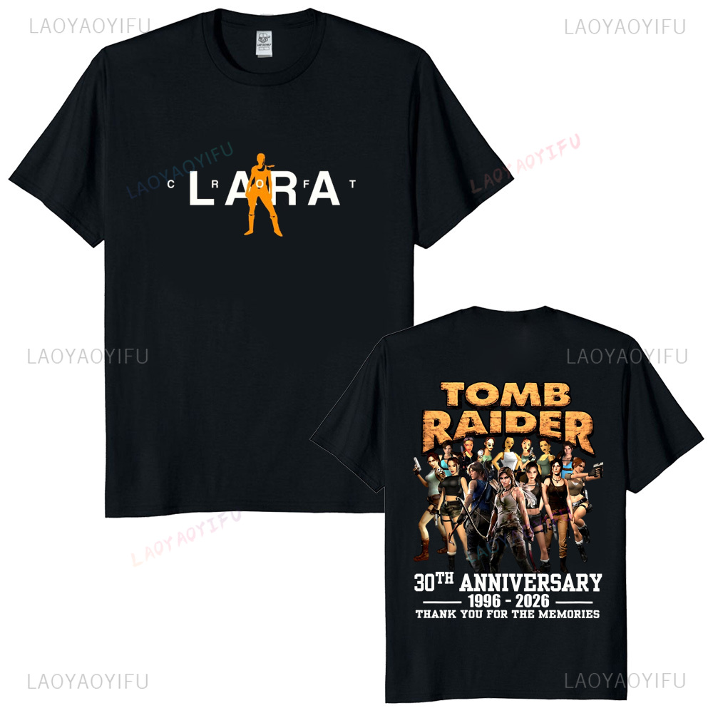 Retro Gaming T Shirts - Tomb Raider 30th Anniversary Unisex Vintage