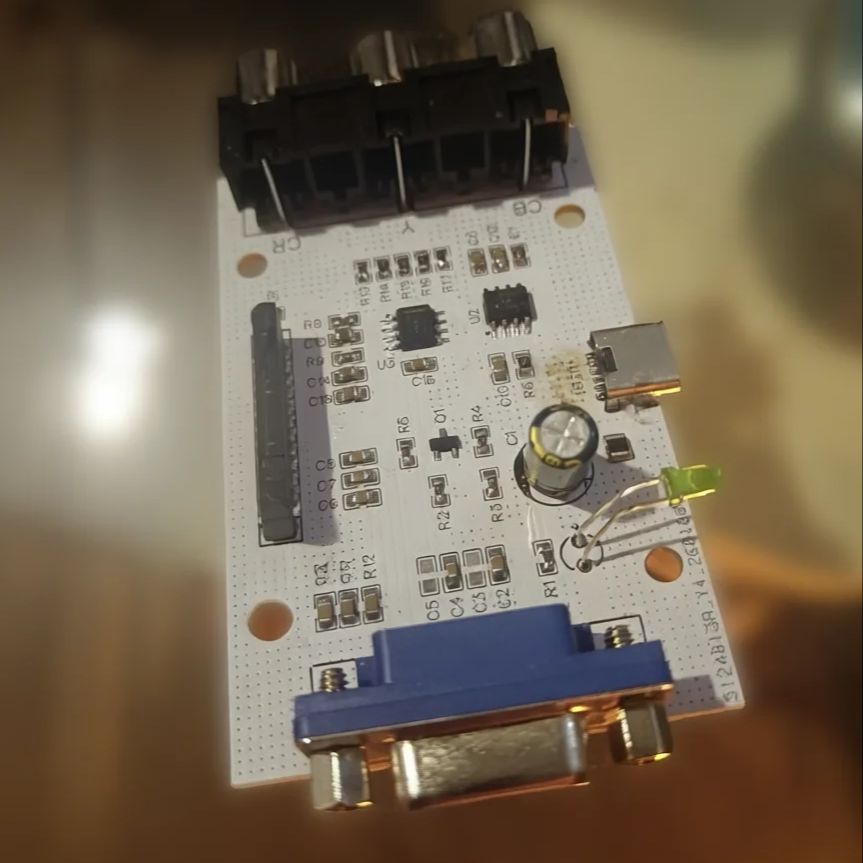 Retro Gaming Years - Low-Res VGA to YCrCb Component (RGB)