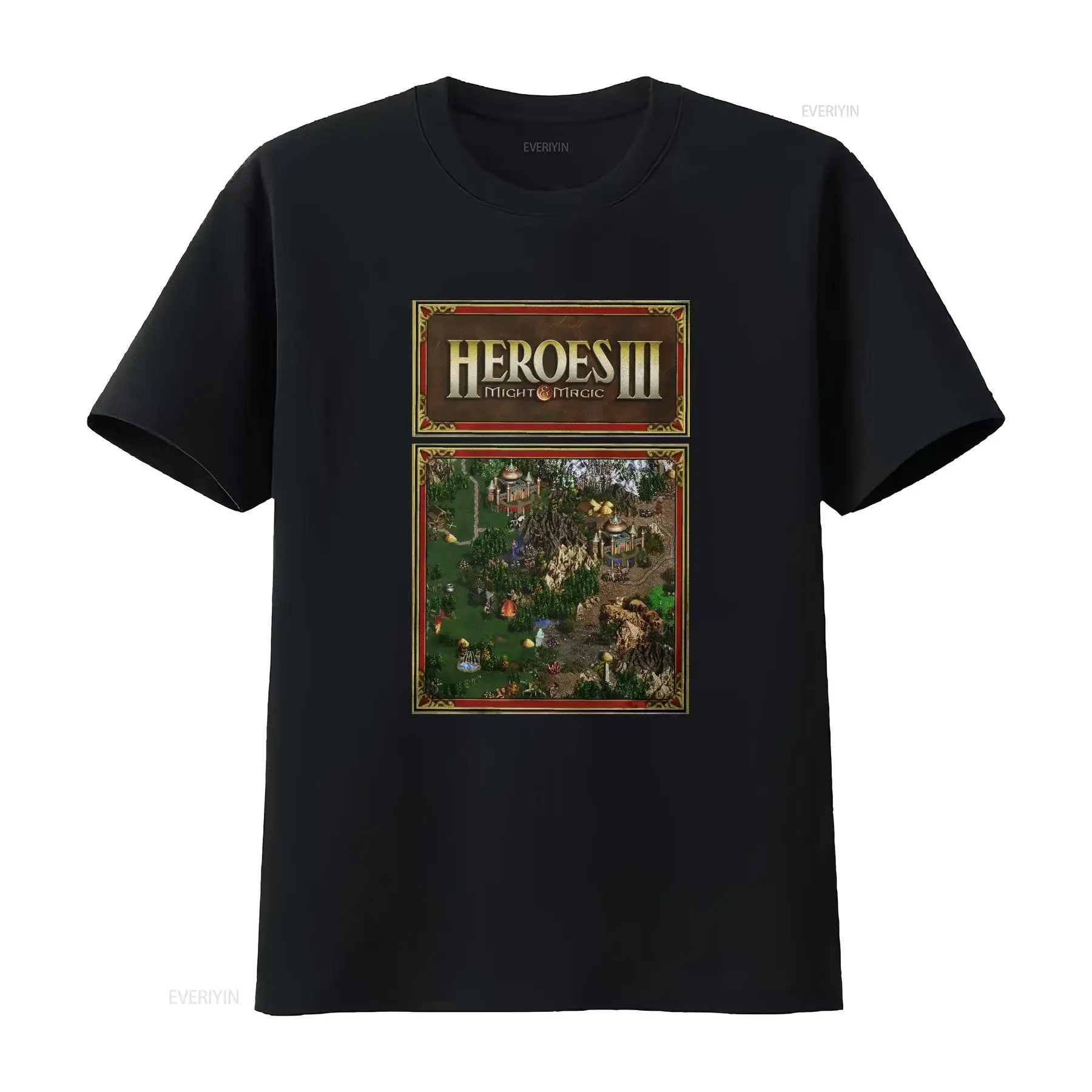 Retro Gaming T Shirt - Heroes Map of Might And Magic