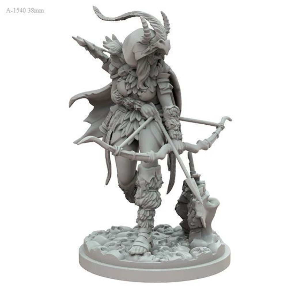 Retro Gaming Years - 38mm Resin Miniature Figure Female Viking