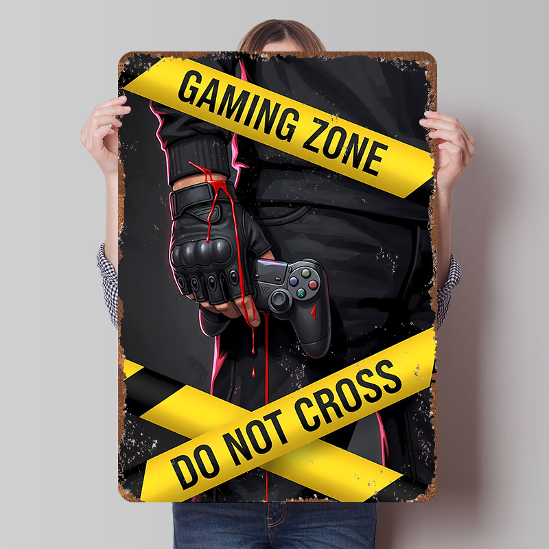 Gaming Zone Do Not Cross Poste - Retro Gaming Zone 评论和价格