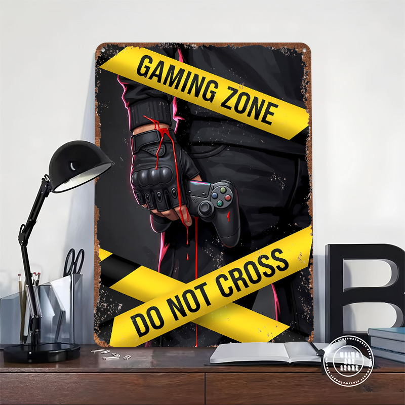 Gaming Zone Do Not Cross Poste - Retro Gaming Zone 评论和价格