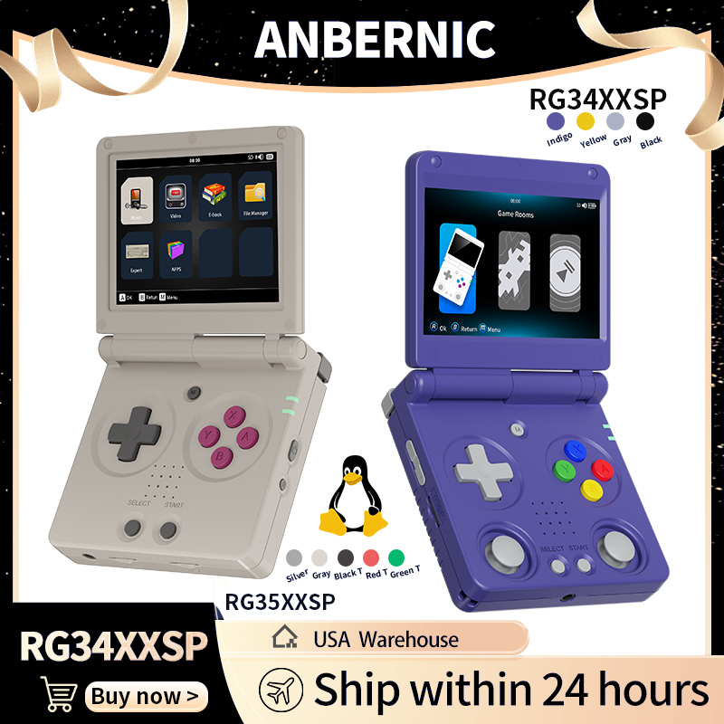 Anbernic RG34XXSP RG35XXSP Fli - Retro Gaming Os 评论和价格