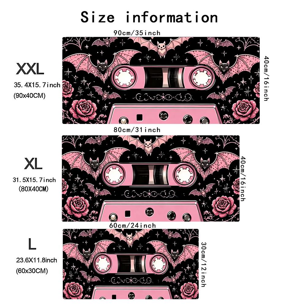 Pink Retro Cassette Tape Large - Retro Gaming Desk 评论和价格