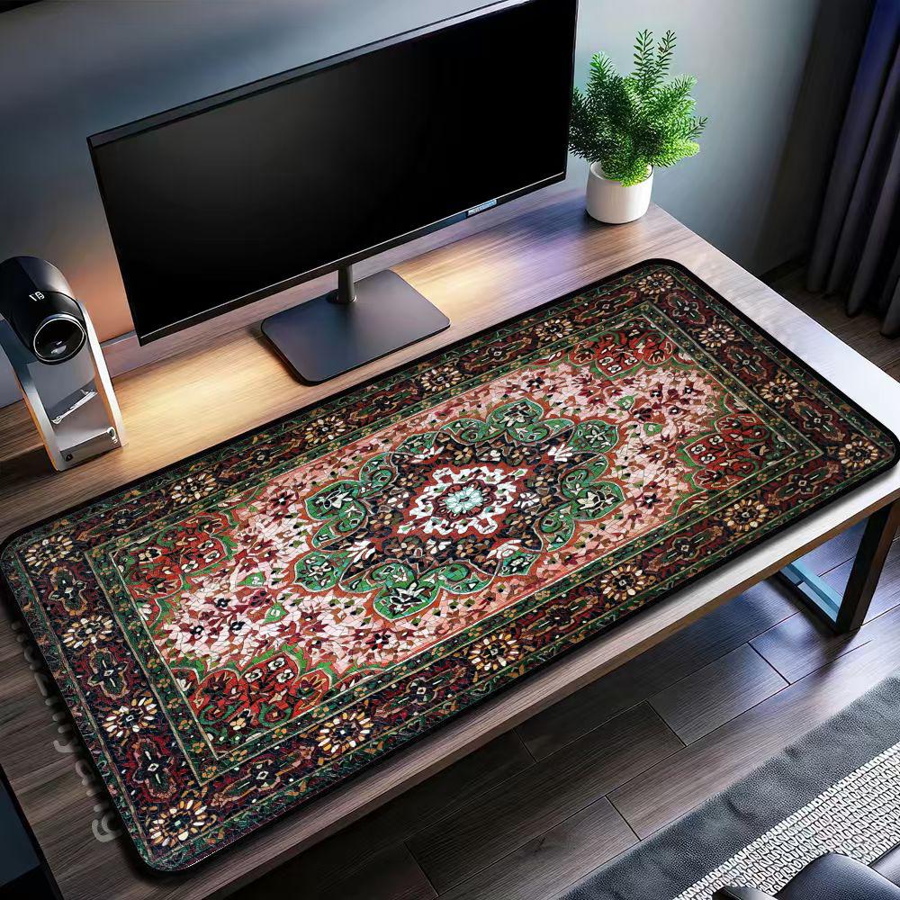 Vintage Persian Rug Pattern La - Retro Gaming Desk 评论和价格