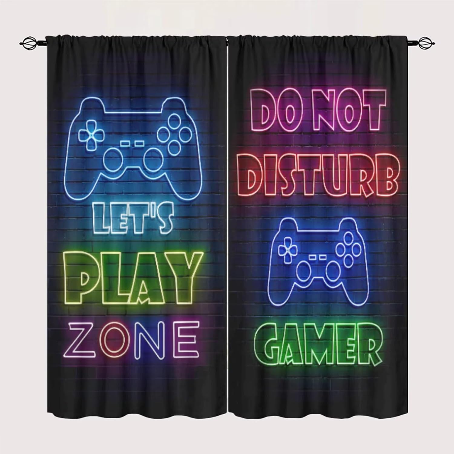 Gaming Gamer Curtain Curtains  - Retro Gaming Zone 评论和价格