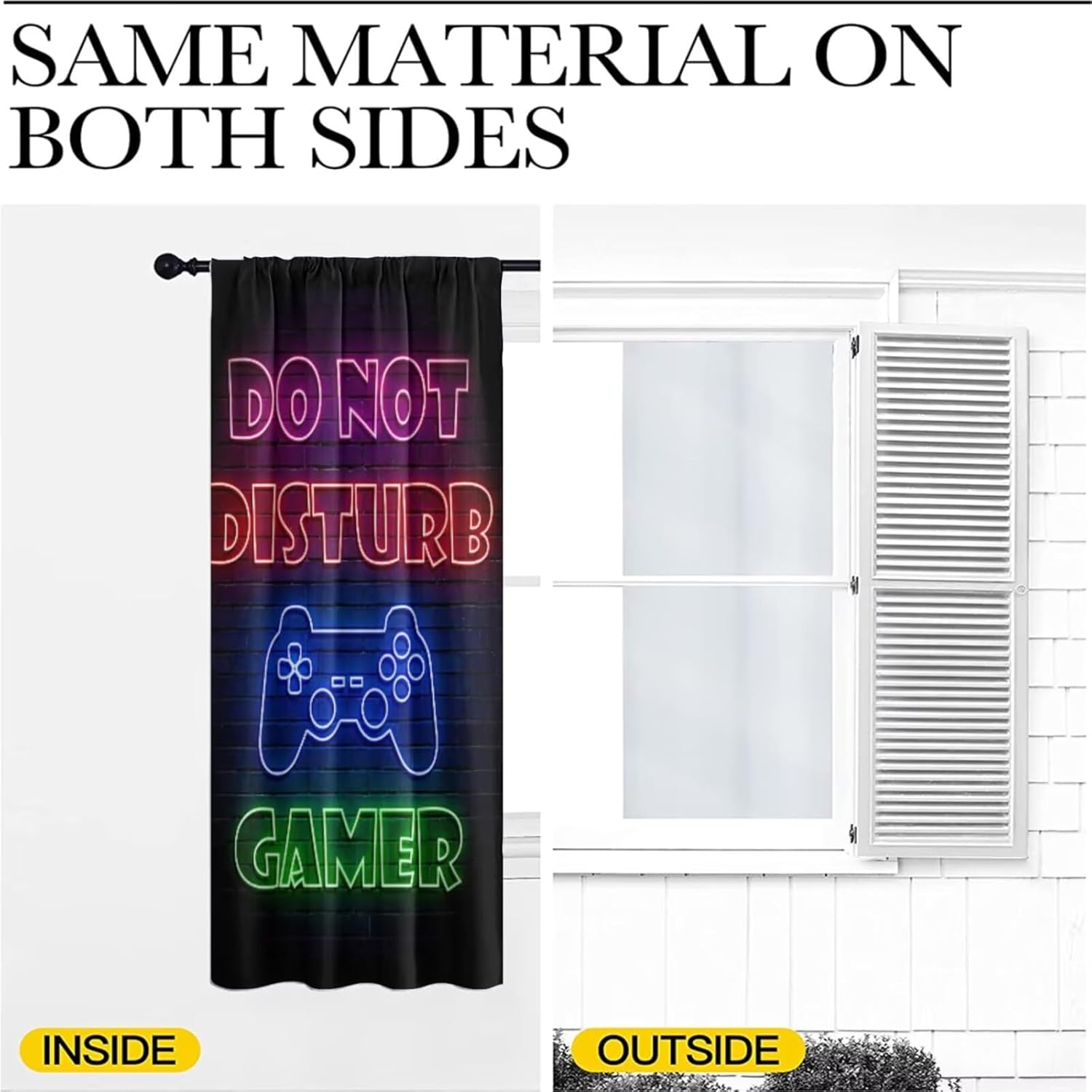 Gaming Gamer Curtain Curtains  - Retro Gaming Zone 评论和价格