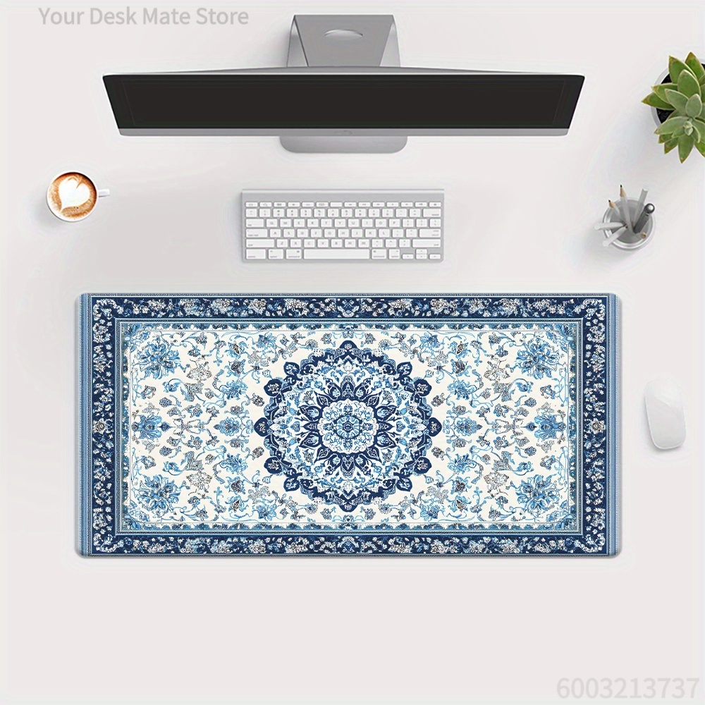 Retro blue Persian  mouse pad  - Retro Gaming Desk 评论和价格