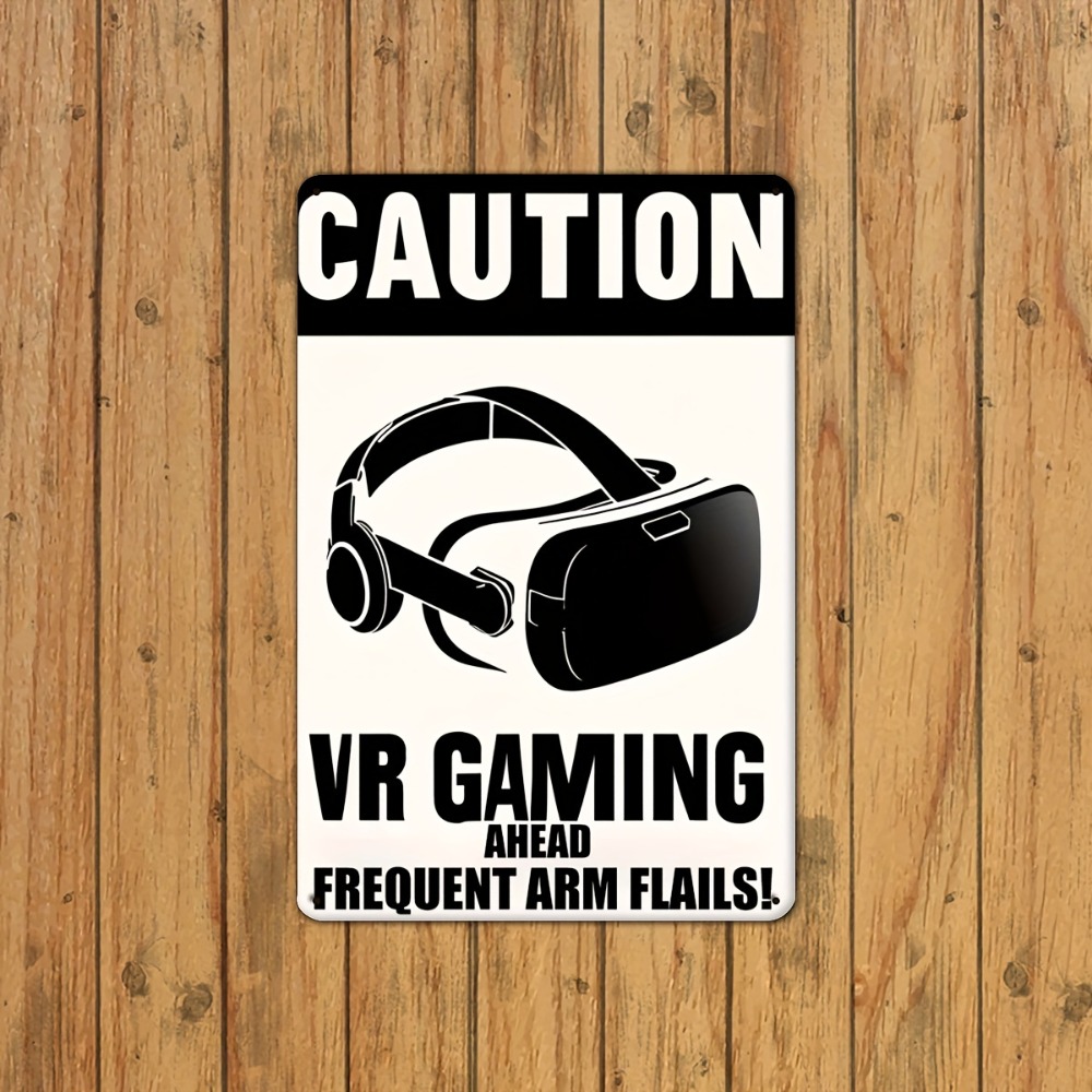 1PC Caution VR Gaming Metal Ti - Retro Gaming Vr 评论和价格