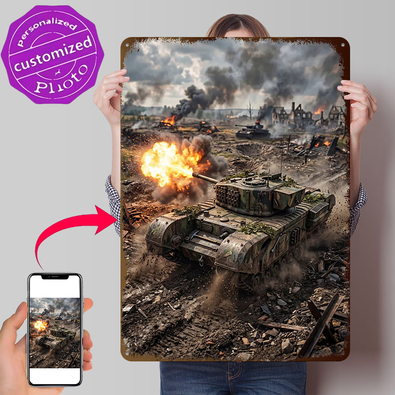 Tank Firing in War Zone Poster - Retro Gaming Zone 评论和价格