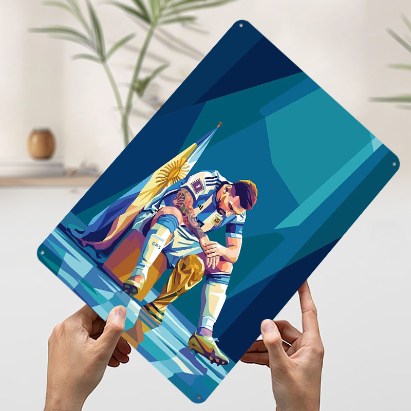 Lionel Messi With Trophy Poste - Retro Gaming Desk 评论和价格