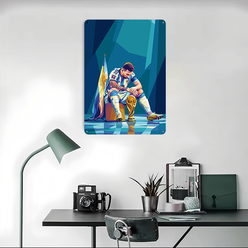 Lionel Messi With Trophy Poste - Retro Gaming Desk 评论和价格