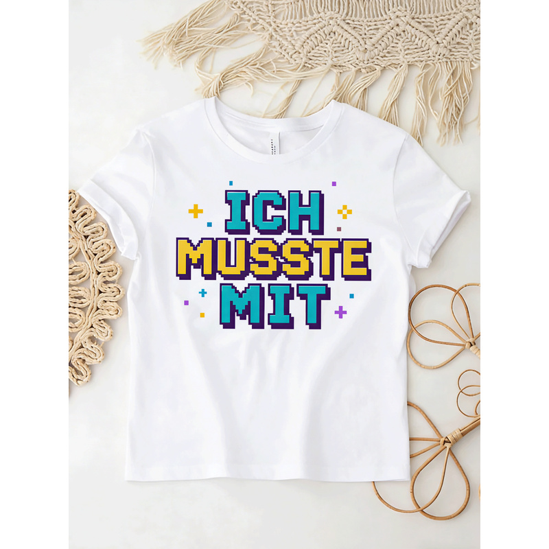 Ich Musste Mit German Meme T-S - Retro Gaming Font 评论和价格