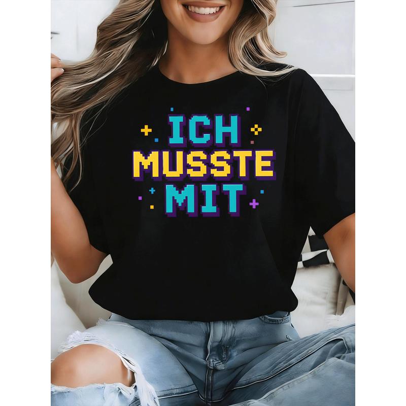 Ich Musste Mit German Meme T-S - Retro Gaming Font 评论和价格