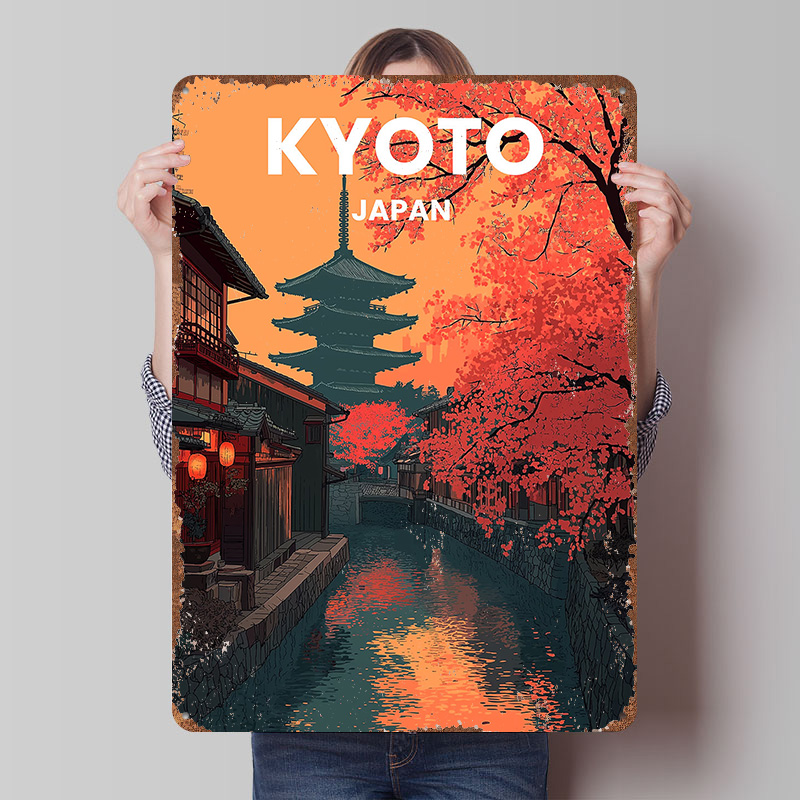 Kyoto Japan Pagoda Canal Metal - Retro Gaming Kyoto 评论和价格