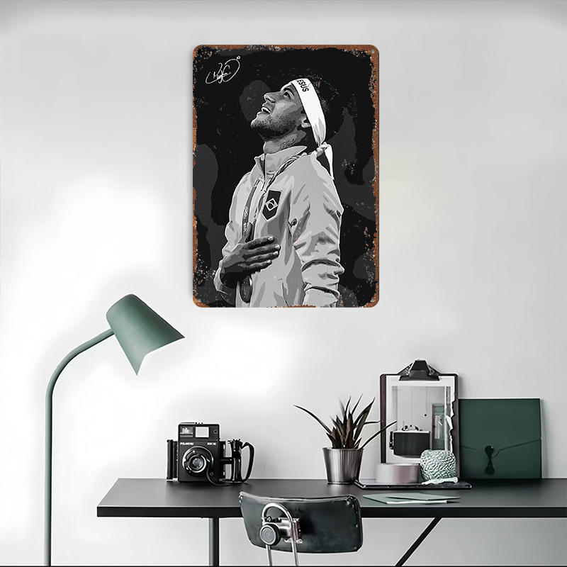 Neymar Jr. Portrait Poster Cus - Retro Gaming Desk 评论和价格