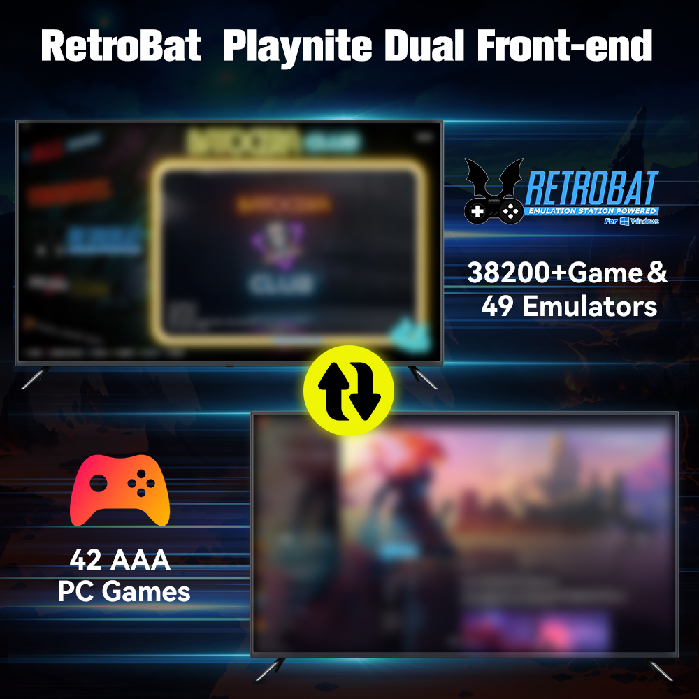 Retrobat＆Playnite System HDD R - Retro X8 Gaming Console 评论和价格
