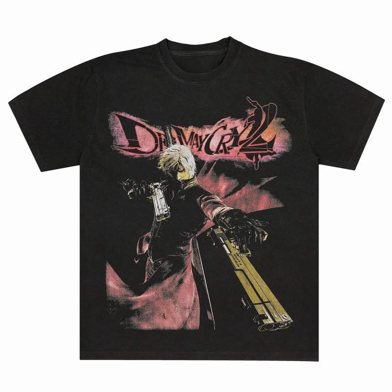 Devil May Cry 2 Dante T-shirt  - Retro Gaming T Shirts 评论和价格
