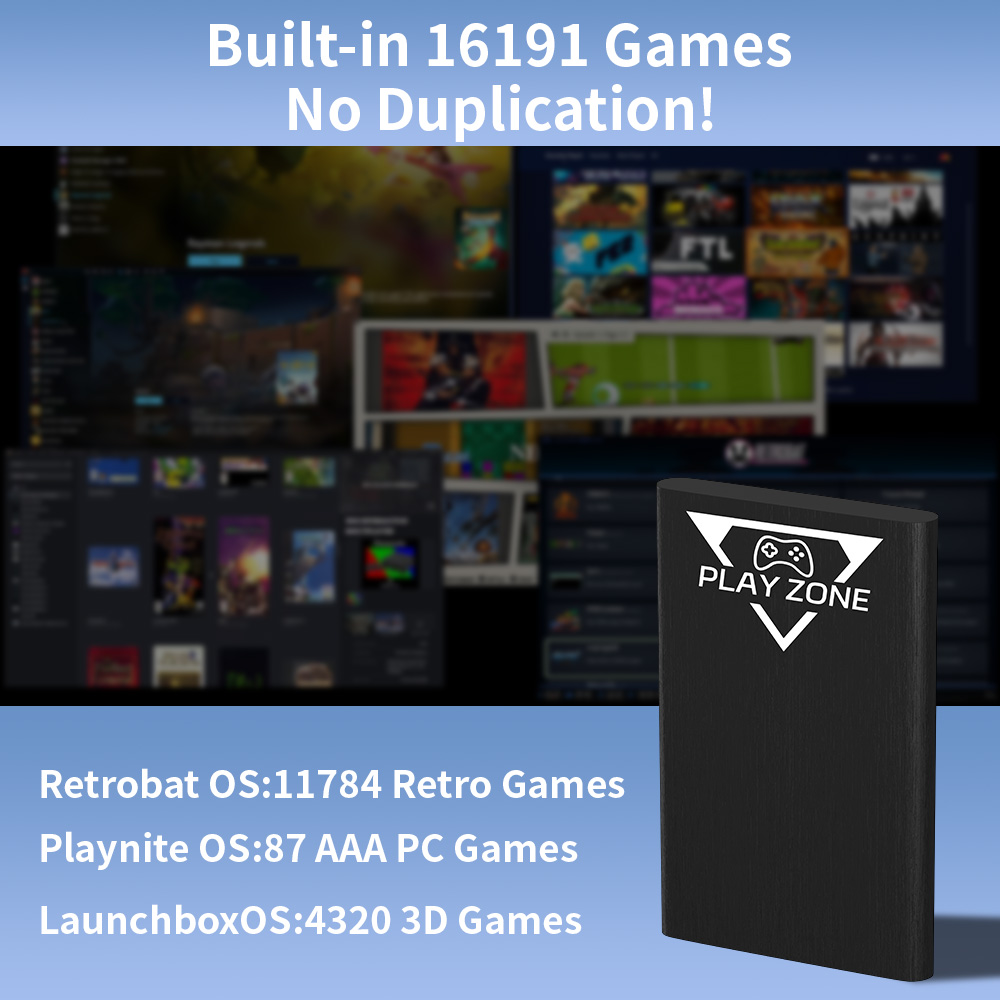 Play Zone 1TB Portable Gaming  - Retro Gaming Zone 评论和价格