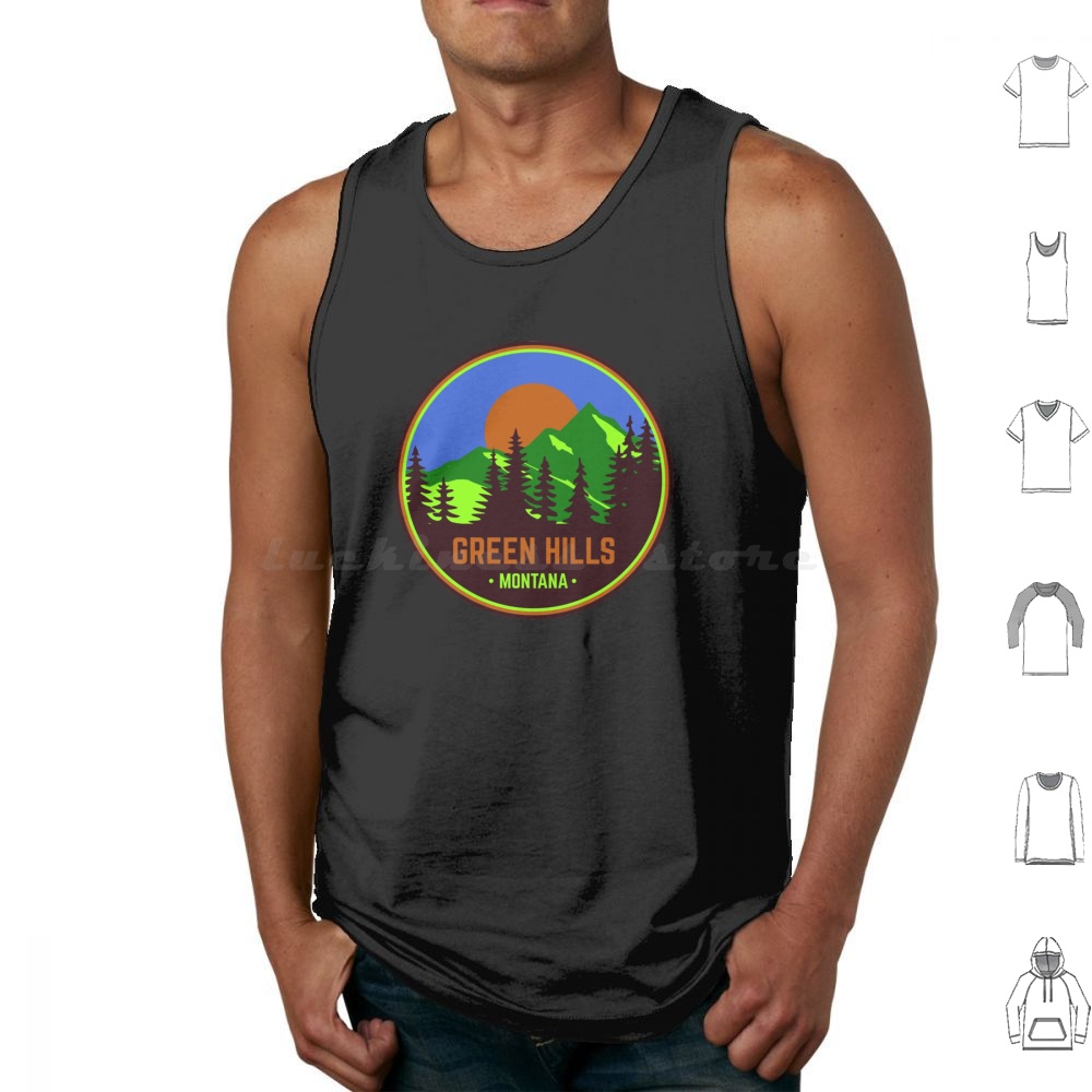 Green Hills Montana Tank Tops  - Retro Gaming Zone 评论和价格