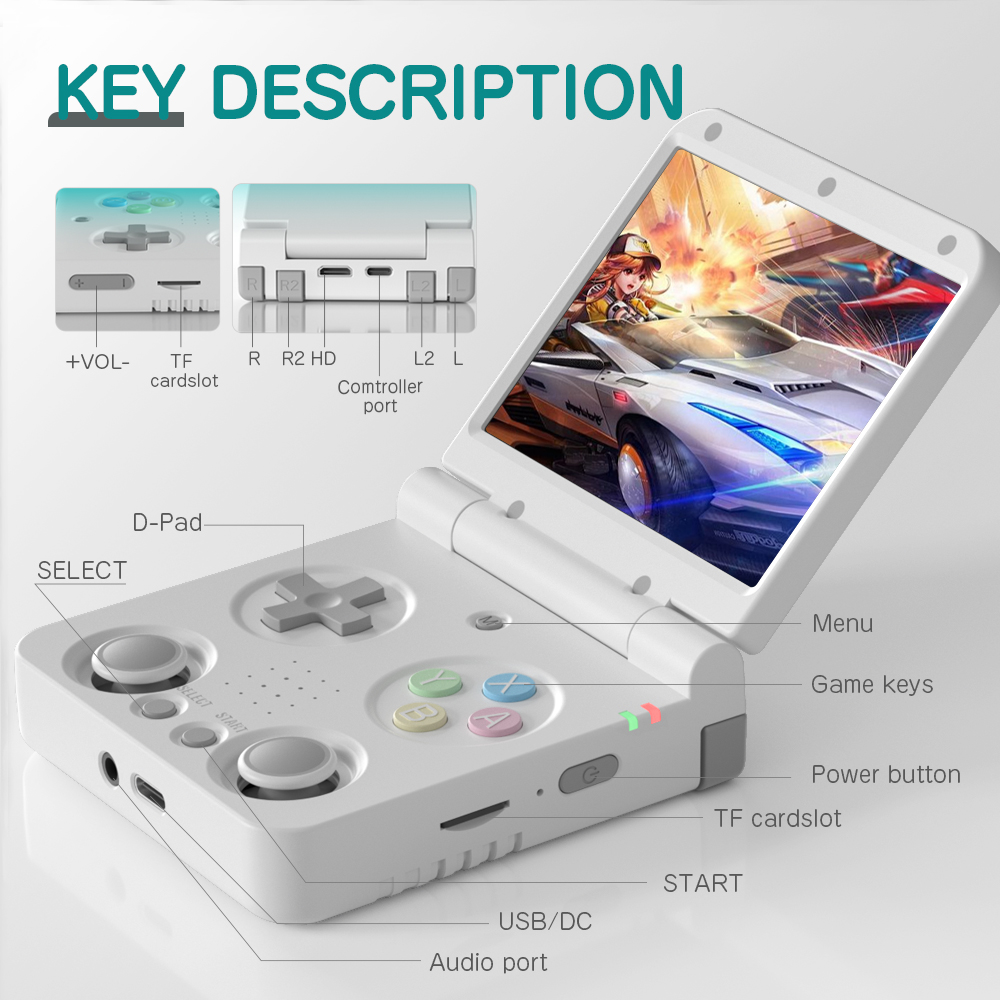 MIYOO FLIP V2 Handheld Game Pl - Retro Gaming Os Linux 评论和价格