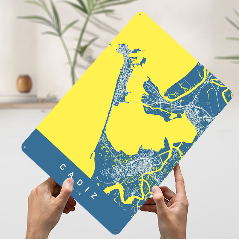 CADIZ SPAIN Tinplate Posters C - Retro Gaming Desk 评论和价格