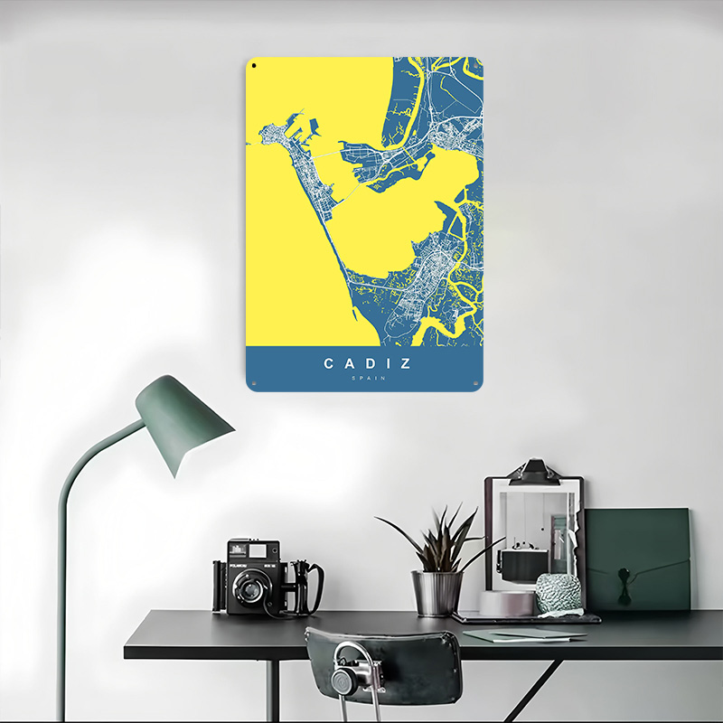 CADIZ SPAIN Tinplate Posters C - Retro Gaming Desk 评论和价格