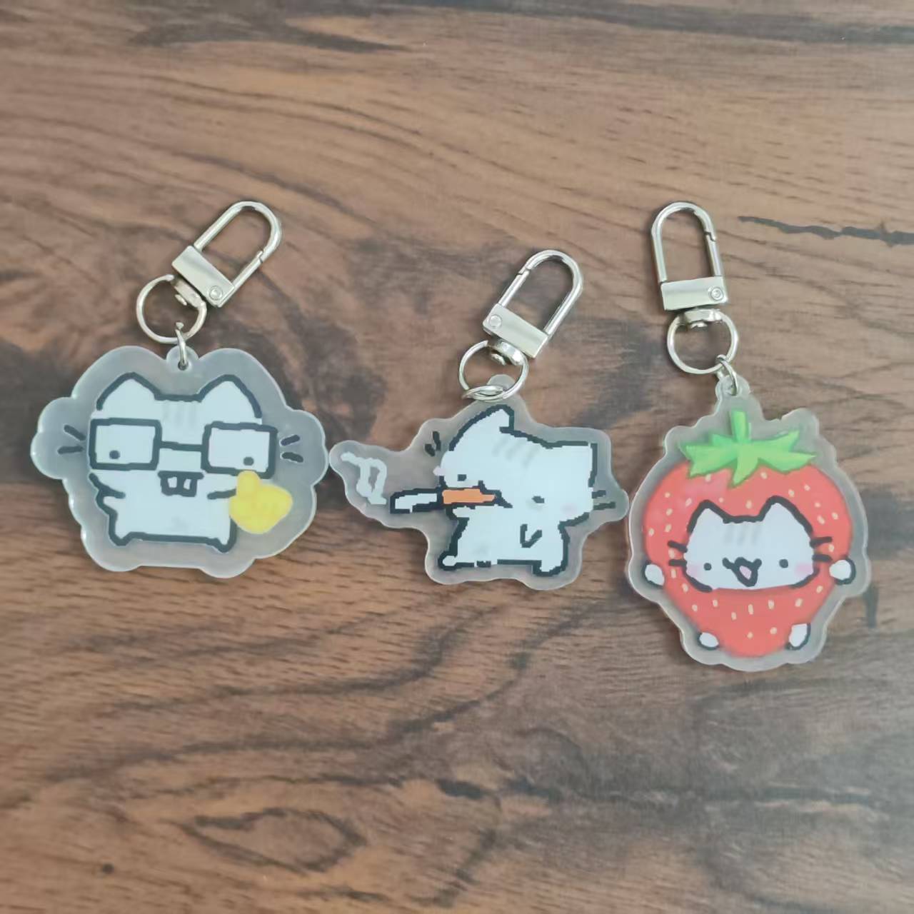 2d Flat Pixel Cat Keychain - G - Retro Gaming Gifts 评论和价格