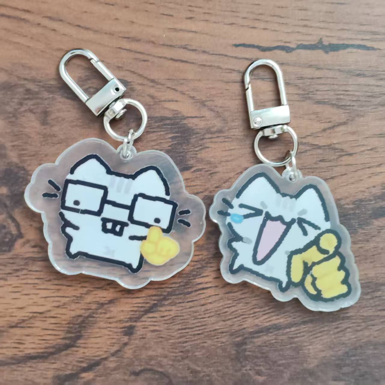2d Flat Pixel Cat Keychain - G - Retro Gaming Gifts 评论和价格