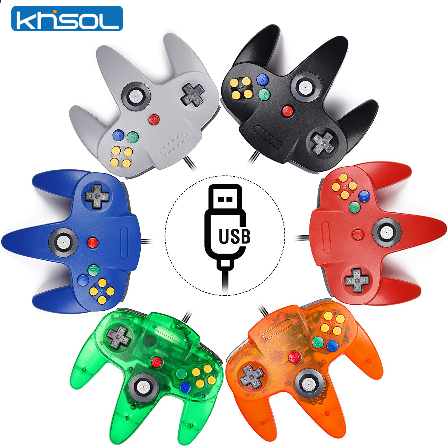 N64 Controller Classic USB Wir - Retro X8 Gaming Console 评论和价格
