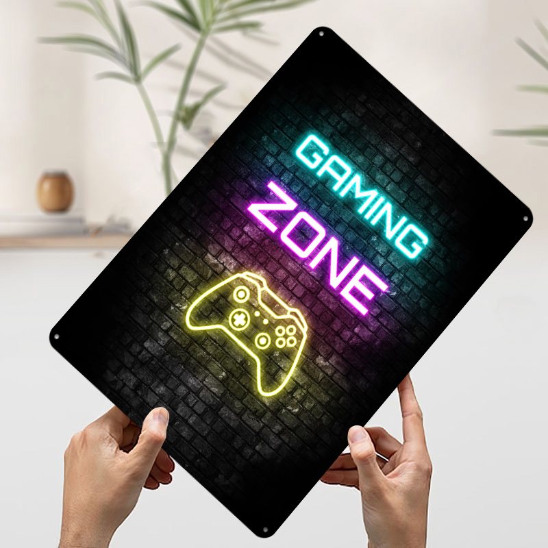 Gaming Zone Neon Sign on Brick - Retro Gaming Zone 评论和价格